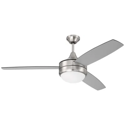 Craftmade 52" Phaze Ii Brushed Nickel And Greywood Led Ceiling Fan