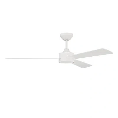Craftmade 52" Provision 3 - Blade Smart Propeller Ceiling Fan With Remote Control In Matte White