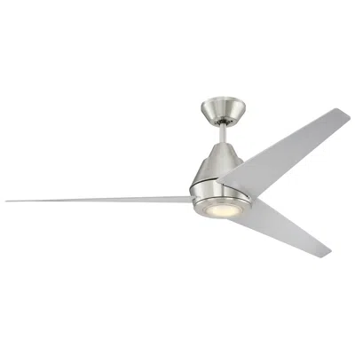 Craftmade 56"  Acadian Brushed Nickel Led Ceiling Fan With Wall Control