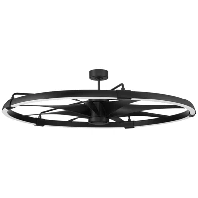 Craftmade 57"  Axel Flat Black Smart Outdoor Led Fandelier
