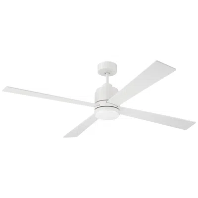 Craftmade 60" Ceiling Fan With Light Kit In White