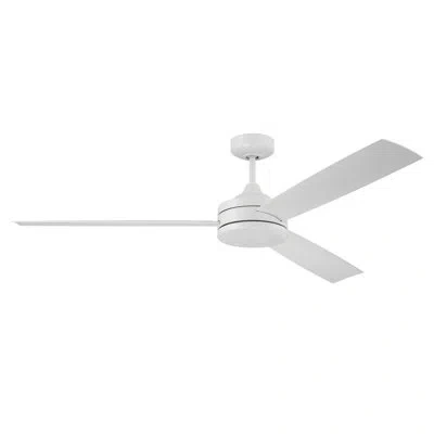 Craftmade 62'' Carlile 3 - Blade Standard Ceiling Fan With Wall Control In White