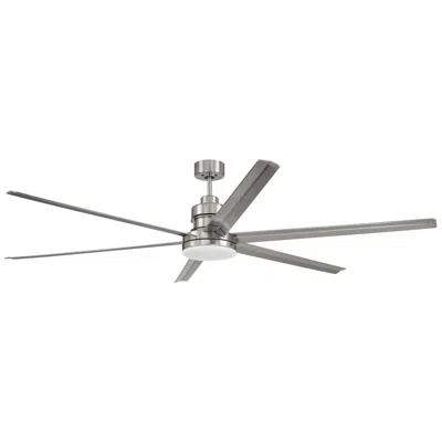 Craftmade 72"  Mondo Brushed Nickel Large Ceiling Fan With Remote