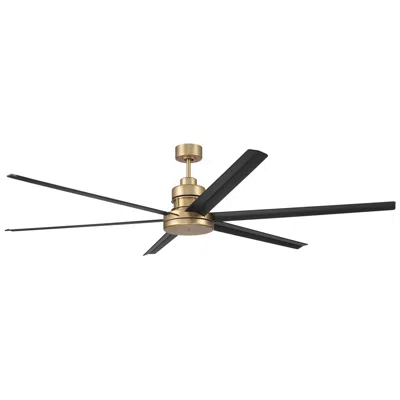 Craftmade 72"  Mondo Satin Brass 6-blade Ceiling Fan With Remote