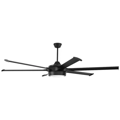 Craftmade 78"  Prost Flat Black Led Smart Ceiling Fan