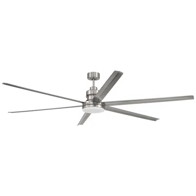 Craftmade 80"  Mondo Brushed Nickel Large Led Smart Ceiling Fan