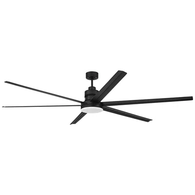 Craftmade 80"  Mondo Flat Black Large Led Smart Ceiling Fan
