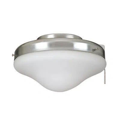 Craftmade All Weather 2-light Universal Ceiling Fan Bowl Light Kit In Galvanized