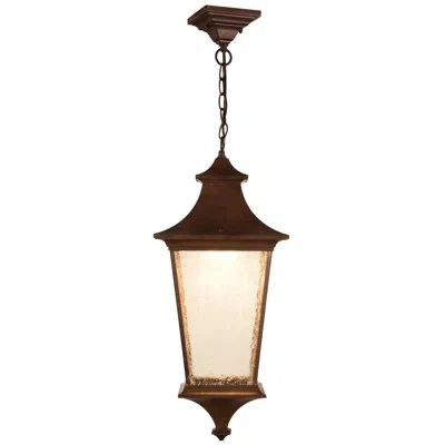 Craftmade Argent Ii 3 -bulb 24" H Outdoor Hanging Lantern In Aged Bronze