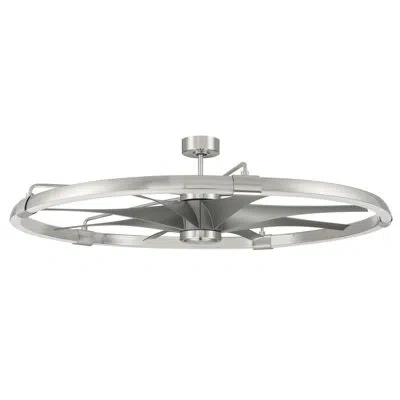 Craftmade Axel 57" 8 - Blade Led Smart Standard Ceiling Fan With Remote Control And Light Kit Included In Brushed Nickel