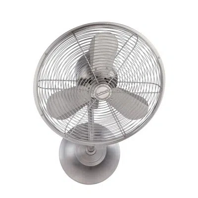 Craftmade Bellows I Oscillating Wall Mounted Fan In Stainless Steel