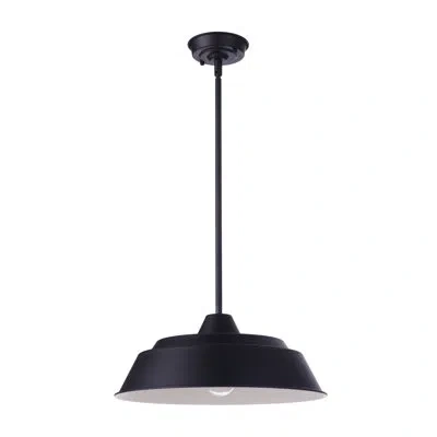 Craftmade Black 1-bulb 4" H Outdoor Pendant