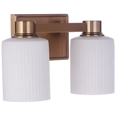Craftmade Bretton 2 Light Vanity In Satin Brass