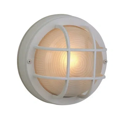 Craftmade Bulkhead 1 - Bulb Outdoor Bulkhead Light In Matte White