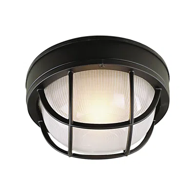 Craftmade Bulkheads Cast Aluminum Small Flushmount In Textured Matte Black