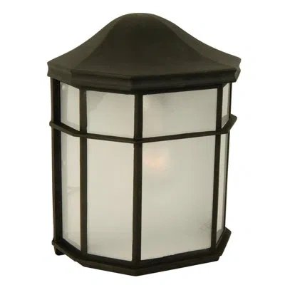 Craftmade Cast Aluminum Outdoor Wall Lantern In Black