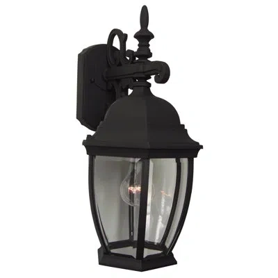 Craftmade Cast Aluminum Outdoor Wall Lantern In Matte Black