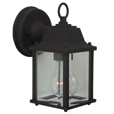 Craftmade Cast Aluminum Outdoor Wall Lantern In Matte Black