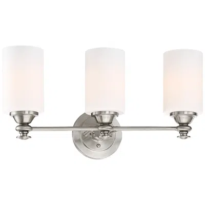 Craftmade Dardyn 21 1/2" Brushed Polished Nickel 3-light Bath Light