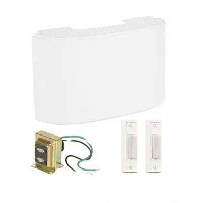 Craftmade Door Chime Kit With Buttons And Transformer In White