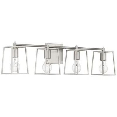 Craftmade Dunn 4 Light Vanity In Brushed Polished Nickel