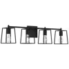 Craftmade Dunn 4 Light Vanity In Flat Black In Black