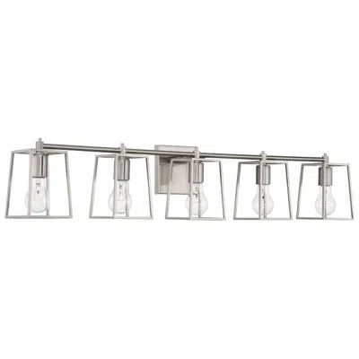 Craftmade Dunn 5 Light Vanity In Brushed Polished Nickel