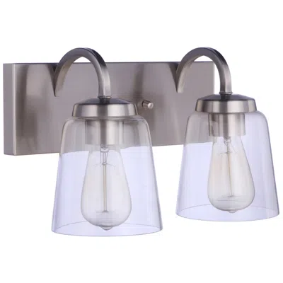 Craftmade Elsa 2 Light Vanity In Brushed Polished Nickel