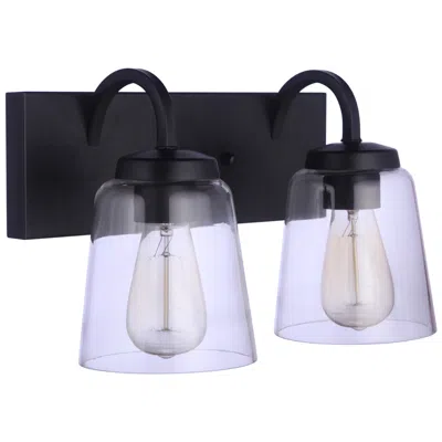 Craftmade Elsa 2 Light Vanity In Flat Black