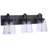 Craftmade Elsa 3 Light Vanity In Flat Black