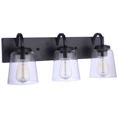 Craftmade Elsa 3 Light Vanity In Flat Black