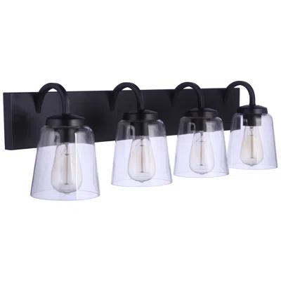 Craftmade Elsa 4 Light Vanity In Flat Black