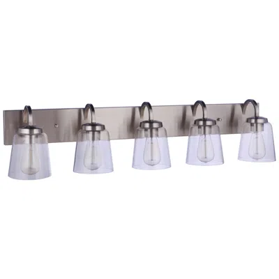 Craftmade Elsa 5 Light Vanity In Polished Nickel