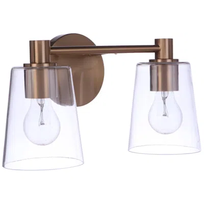 Craftmade Emilio 2 Light Vanity In Satin Brass
