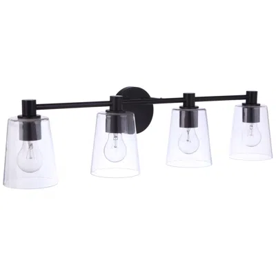 Craftmade Emilio 4 Light Vanity In Flat Black