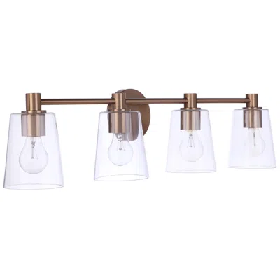 Craftmade Emilio 4 Light Vanity In Satin Brass