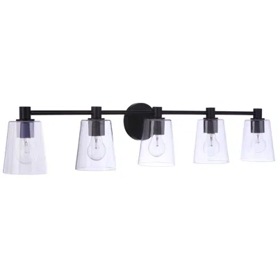 Craftmade Emilio 5 Light Vanity In Flat Black