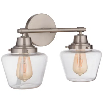 Craftmade Essex 2 Light Vanity In Brushed Polished Nickel