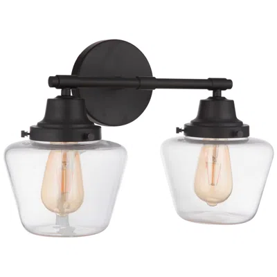 Craftmade Essex 2 Light Vanity In Flat Black