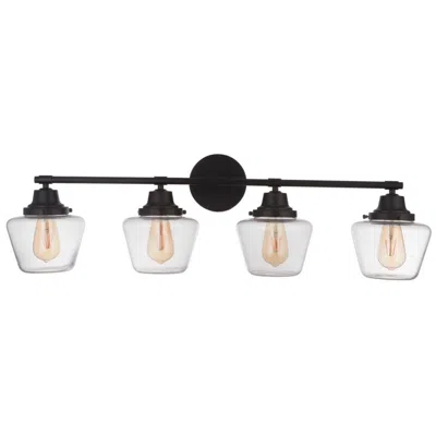 Craftmade Essex 4 Light Vanity In Flat Black
