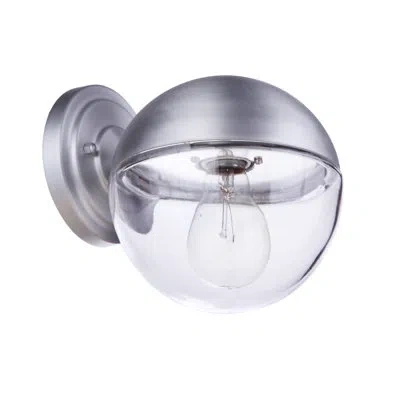 Craftmade Evie Outdoor Wall Lantern In Satin Aluminum