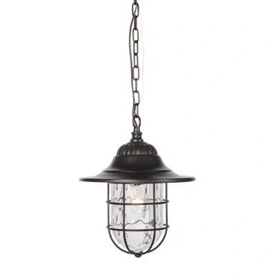 Craftmade Fairmont Oiled Bronze Gilded 1 -bulb 14.13" H Outdoor Hanging Lantern
