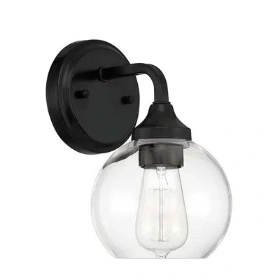 Craftmade Glenda Nickel Armed Sconce In Flat Black