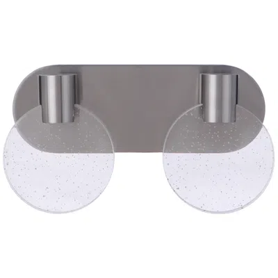 Craftmade Glisten 2 Light  Led In Brushed Polished Nickel Vanity