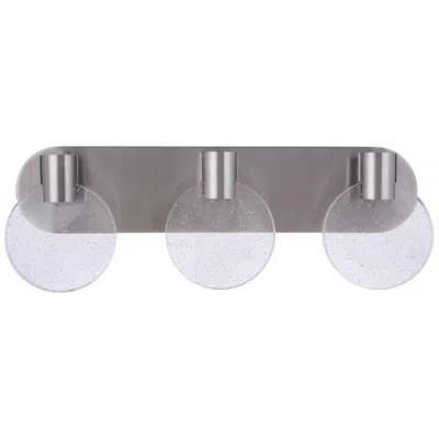 Craftmade Glisten 3 Light Led In Brushed Polished Nickel Vanity