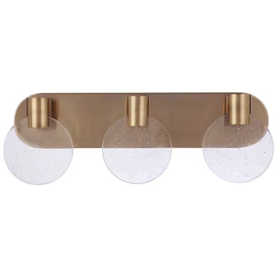 Craftmade Glisten 3 Light Led In Satin Brass Vanity