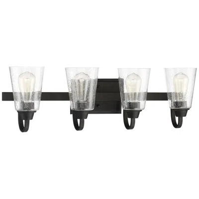 Craftmade Grace 2 Light Vanity In Espresso (clear Seeded Glass)