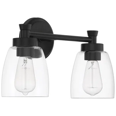 Craftmade Henning 2 Light Vanity In Flat Black