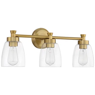 Craftmade Henning 24" Wide Satin Brass 3-light Bath Light