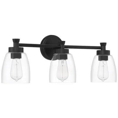 Craftmade Henning 3 Light Vanity In Flat Black